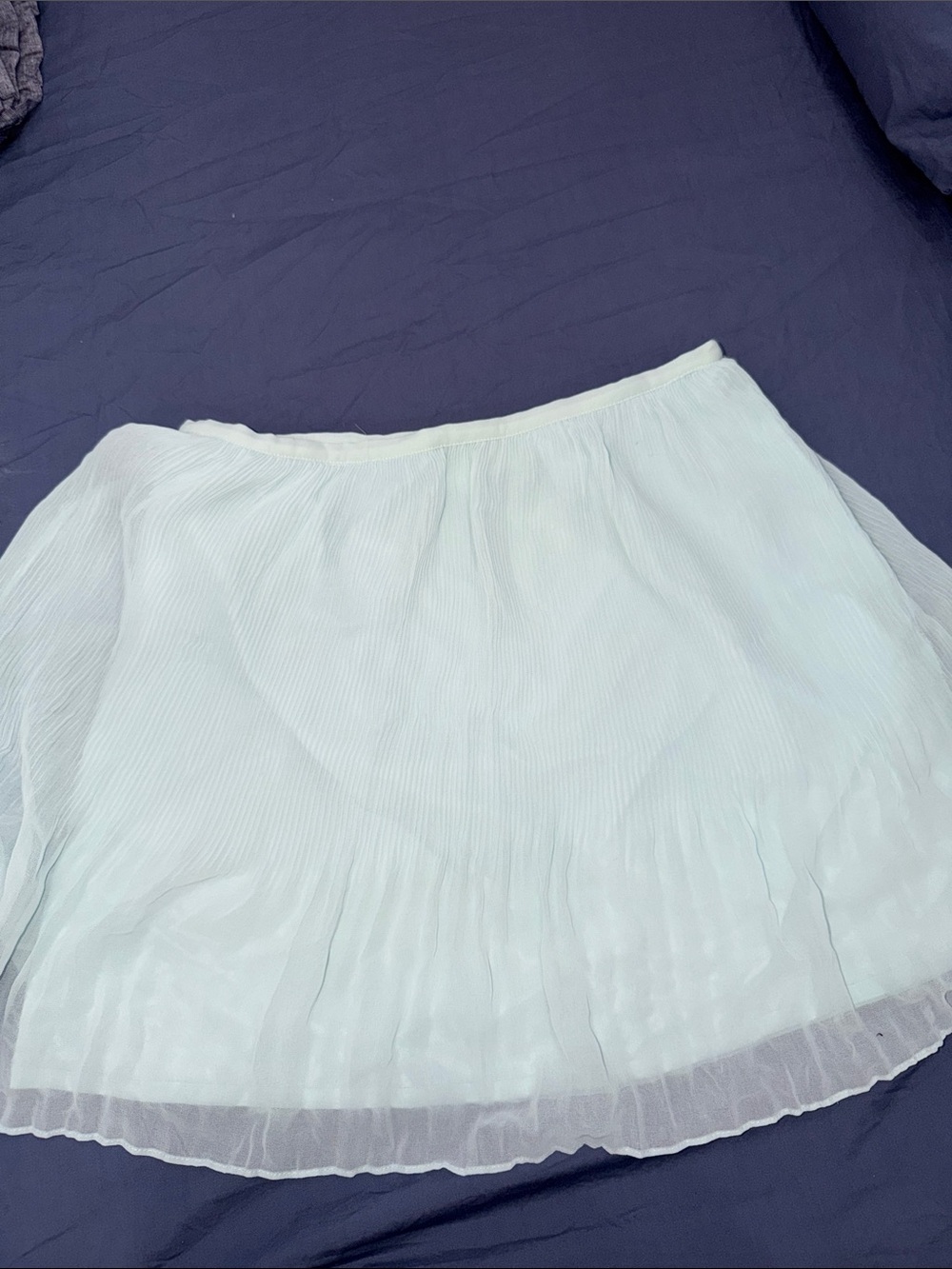 Forever21 Light Blue Pleated Mini Skirt - Women